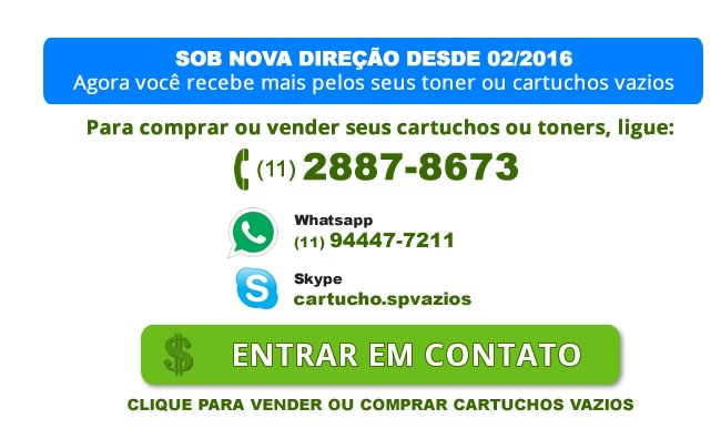 Como comprar ou vender toner ou cartuchos vazios